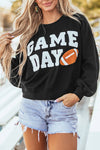 Explore More Collection - GAME DAY Round Neck Long Sleeve Sweatshirt