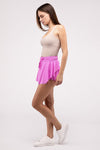 Explore More Collection - Ruffle Hem Tennis Skirt with Hidden Inner Pockets