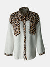 Explore More Collection - Fuzzy Button Up Long Sleeve Jacket