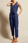 Explore More Collection - Full Size Surplice Sleeveless Jumpsuit