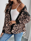 Explore More Collection - Leopard Collared Neck Button Up Shacket