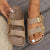 Explore More Collection - Double Buckle Open Toe Sandals