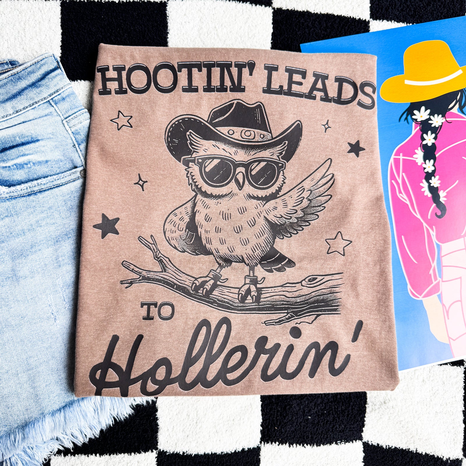 Explore More Collection - Hootin' Leads To Hollerin' Graphic Tee