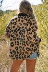 Explore More Collection - Leopard Button Up Long Sleeve Jacket