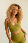 Explore More Collection - Twist Tank Activewear Tank + Bra