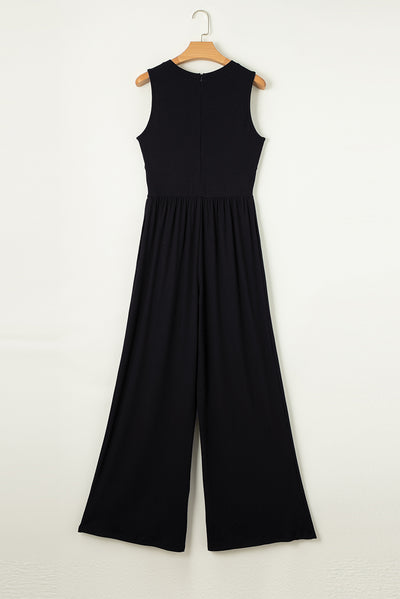 Explore More Collection - Round Neck Sleeveless Jumpsuit