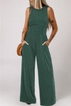 Explore More Collection - Round Neck Sleeveless Jumpsuit