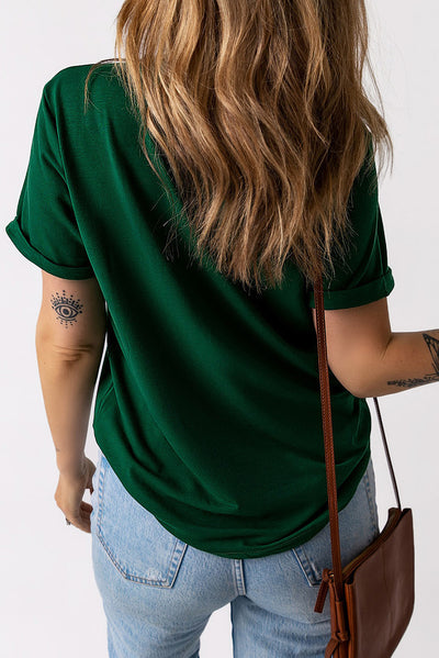 Explore More Collection - LUCKY Round Neck Short Sleeve T-Shirt
