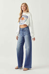 Explore More Collection - Risen Full Size High Rise Wide Leg Jeans