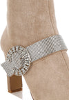 Explore More Collection - Asagao Diamante & Rhinestones Strap Boots