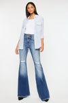 Explore More Collection - Kancan High Rise Wide Waistband Flare Jeans