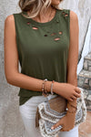 Explore More Collection - Cutout Round Neck Tank