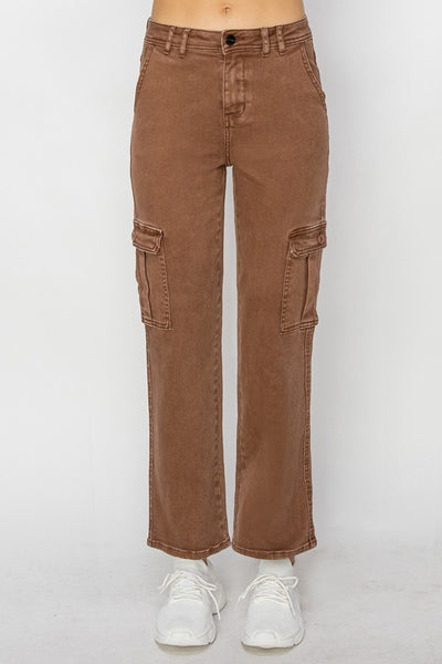 Explore More Collection - Risen Full Size High Rise Cargo Jeans