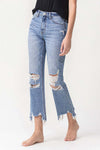 Explore More Collection - Lovervet High Rise Distressed Straight Jeans