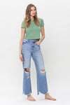 Explore More Collection - 90's Vintage Super High Rise Flare Jeans