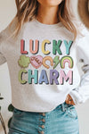 Explore More Collection - LUCKY CHARM Graphic Sweatshirt