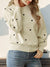 Explore More Collection - Perfee Heart Round Neck Long Sleeve Knit Top