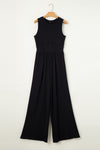 Explore More Collection - Round Neck Sleeveless Jumpsuit