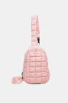 Explore More Collection - Quilted Nylon Crossbody  Bag