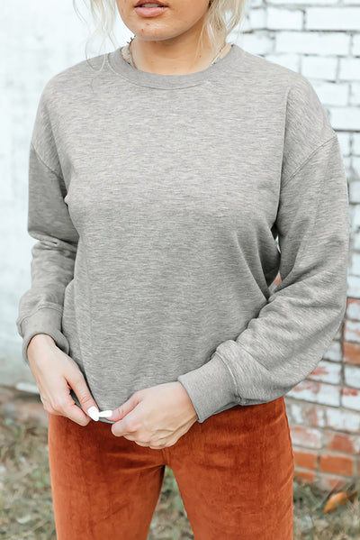 Explore More Collection - Round Neck Dropped Shoulder Sweatshirt