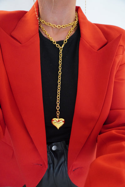 Explore More Collection - XL WRAP AROUND HEART NECKLACE