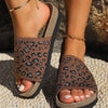 Explore More Collection - Leopard Open Toe Sandals