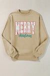 Explore More Collection - MERRY CHRISTMAS Round Neck Long Sleeve Sweatshirt