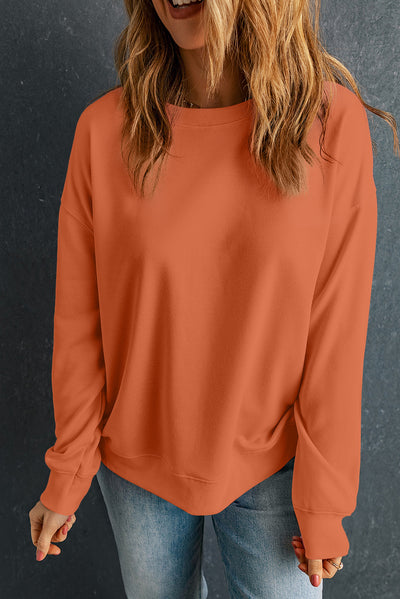 Explore More Collection - Round Neck Dropped Shoulder Sweatshirt