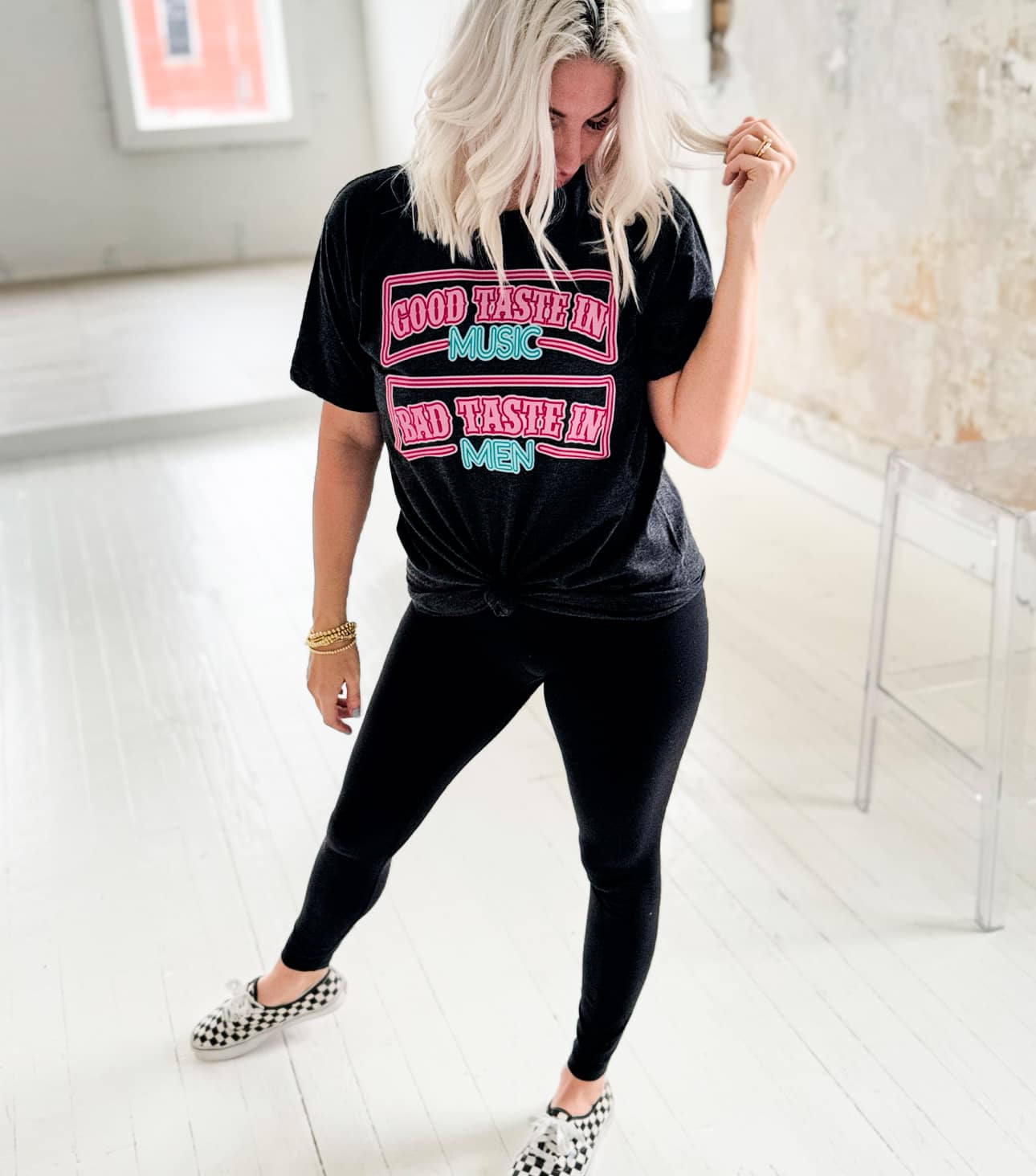 Explore More Collection - Good Taste In Music Bad Taste In Men Graphic Tee