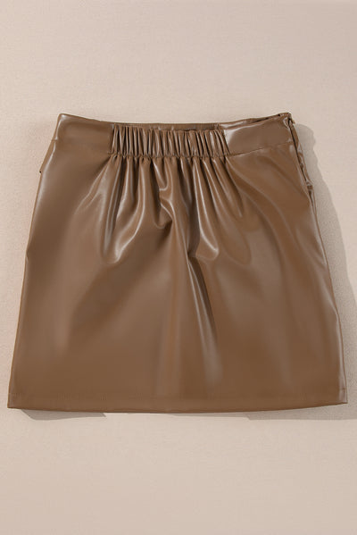 Explore More Collection - Bowknot Elastic Waist Mini Skirt