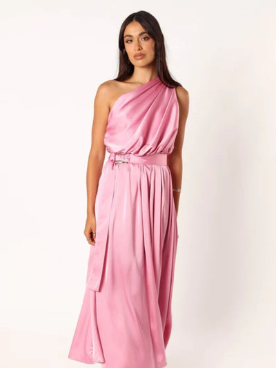 Explore More Collection - Ruched One Shoulder Dress