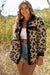 Explore More Collection - Leopard Button Up Long Sleeve Jacket