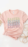 Explore More Collection - Pastel Happy Easter Echo Graphic Tee