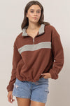 Explore More Collection - HYFVE Fleece Color Block Half Zip Sweatshirt