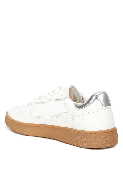 Explore More Collection - Kyniska Faux Leather Everyday Sneakers