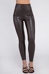 Explore More Collection - High Rise Faux Leather Leggings