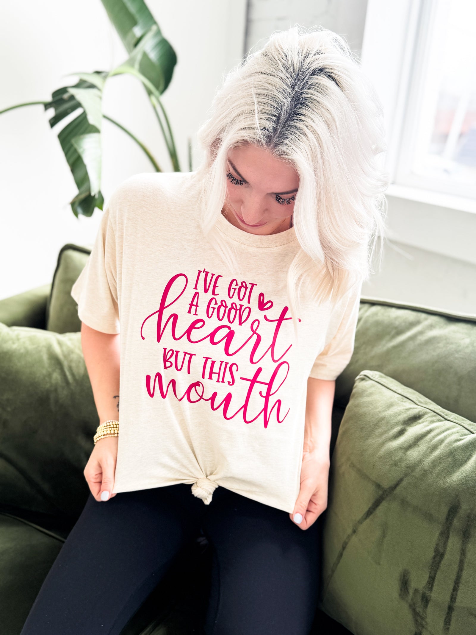 Explore More Collection - I've Got a Good Heart But This Mouth Graphic Tee