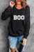 Explore More Collection - BOO Round Neck Long Sleeve Sweatshirt