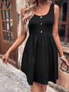 Explore More Collection - Scoop Neck Wide Strap Mini Tank Dress