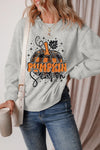 Explore More Collection - Graphic Round Neck Long Sleeve Sweatshirt