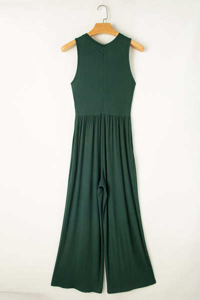 Explore More Collection - Round Neck Sleeveless Jumpsuit