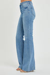 Explore More Collection - RISEN Full Size High Rise Raw Cut Hem Bootcut Jeans