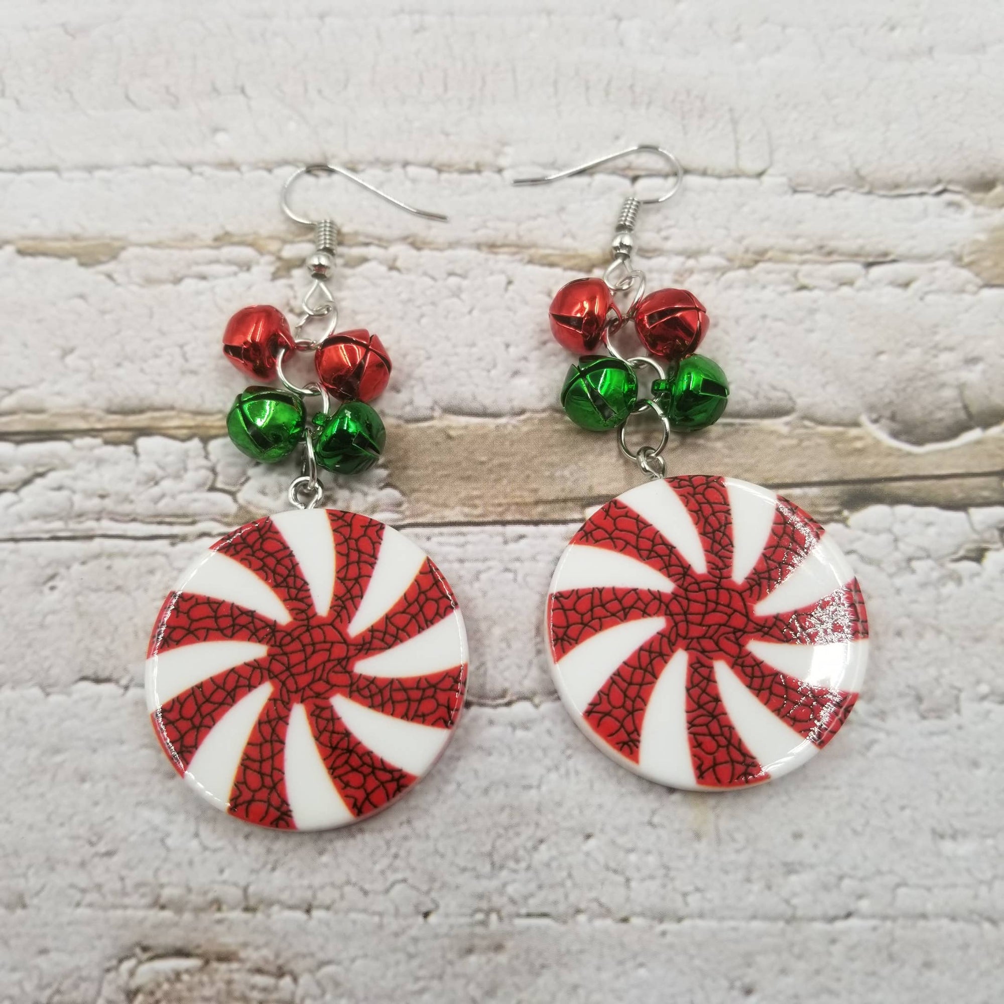 Peppermint Christmas Earrings