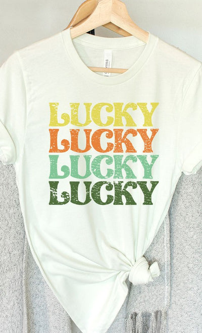 Explore More Collection - Lucky Retro Vintage St Patricks Day Graphic Tee