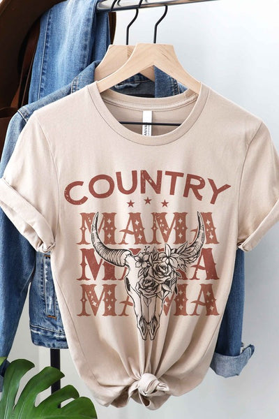 Explore More Collection - COUNTRY MAMA Graphic T-Shirt