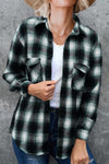 Explore More Collection - Full Size Plaid Collared Neck Long Sleeve Shirt