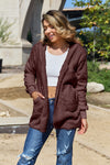 Explore More Doorbusters - Full Size Teddy Hooded Jacket with Pockets