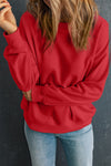 Explore More Collection - Round Neck Dropped Shoulder Sweatshirt