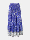 Explore More Collection - Full Size Tiered Printed Elastic Waist Skirt