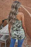 Explore More Collection - Camouflage Wide Strap Tank